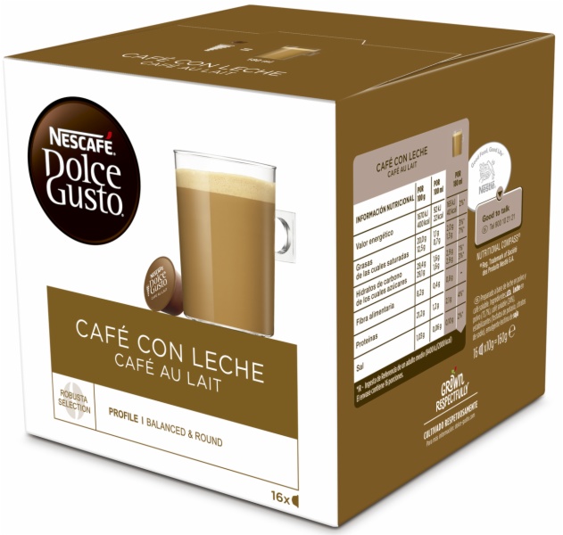 Capsulas Dolce Gusto Café con Leche 54 ud