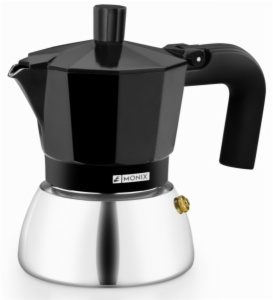 CAFETERA MONIX INDUCTION INOX BLACK