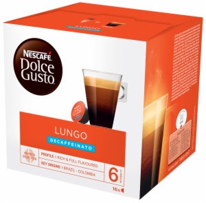 CAPSULAS CAFE DOLCE GUSTO LUNGO DESCAFEINADO