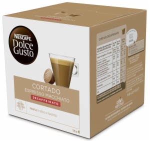 CAPSULAS CAFE DOLCE GUSTO CORTADO DESCAFEINADO